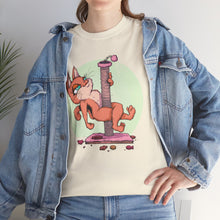 Scratching Pole Unisex Heavy Cotton Tee