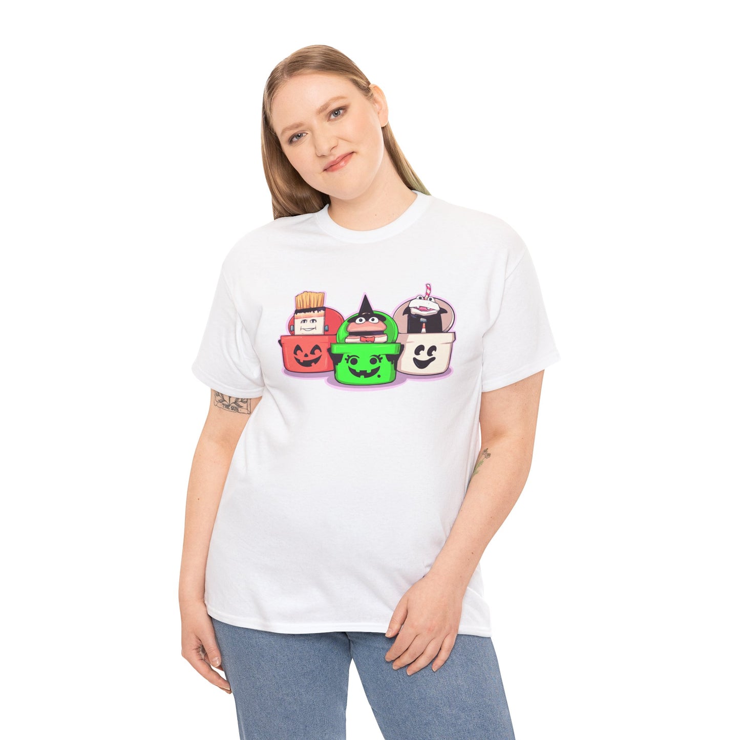 Spooky Fast Food Unisex Heavy Cotton Tee