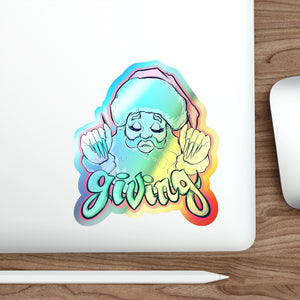 It's Giving Holographic Die-cut Stickers