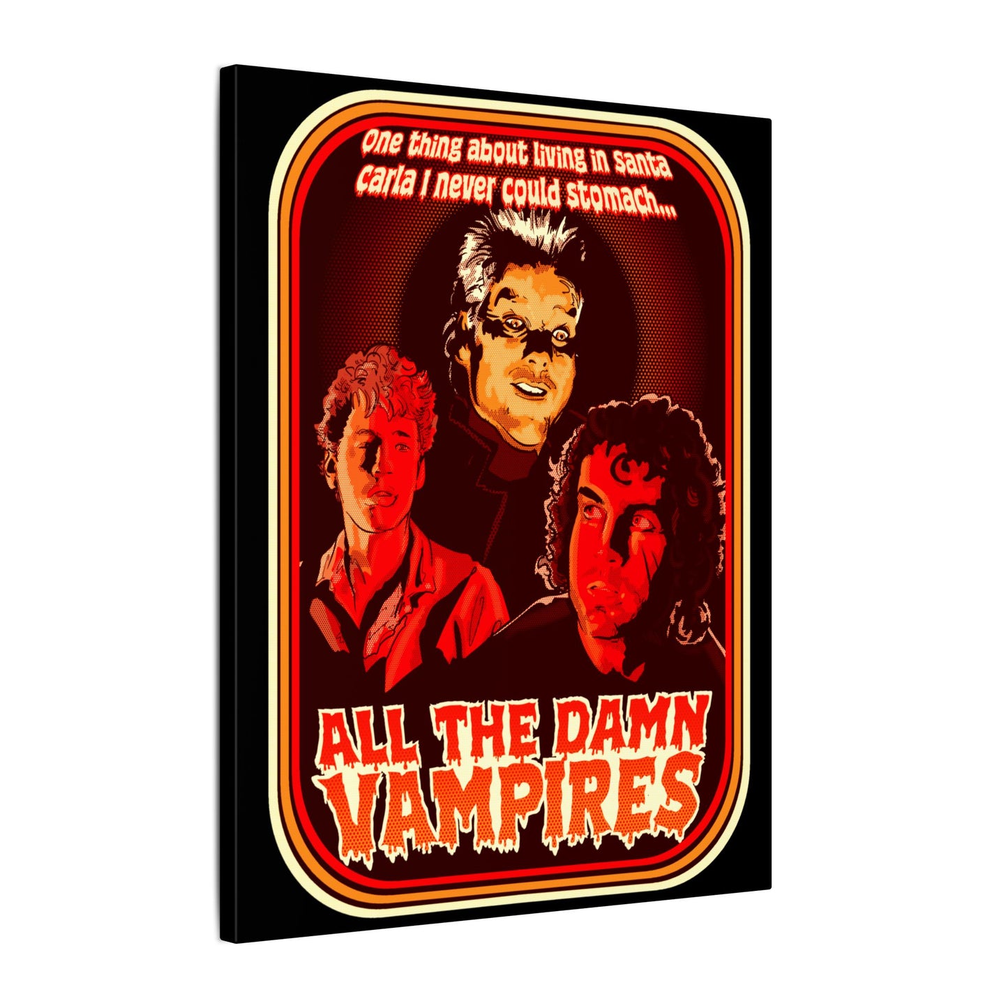 All The Damn Vampires Matte Canvas Stretched