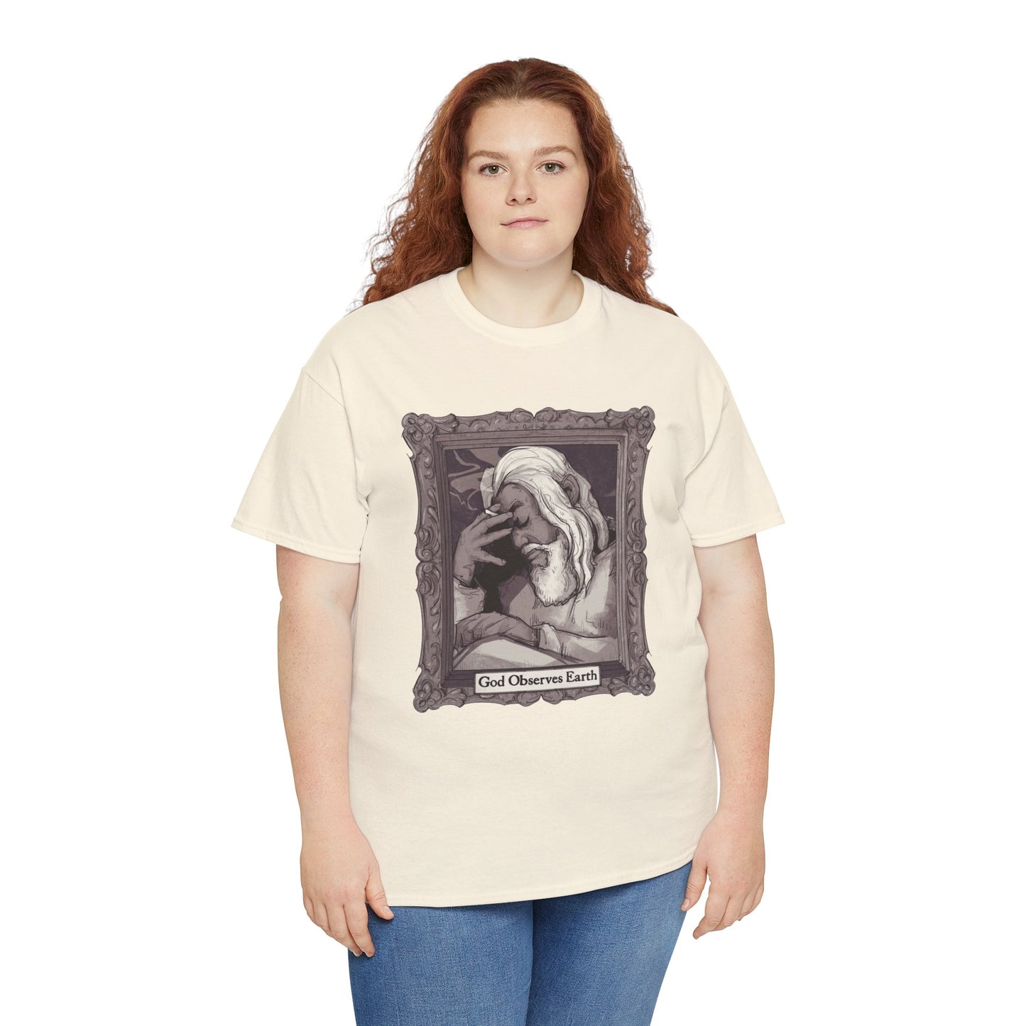 God Observes Earth Unisex Heavy Cotton Tee