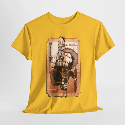 As Above So Below St Nick x Krampus Unisex Heavy Cotton Tee