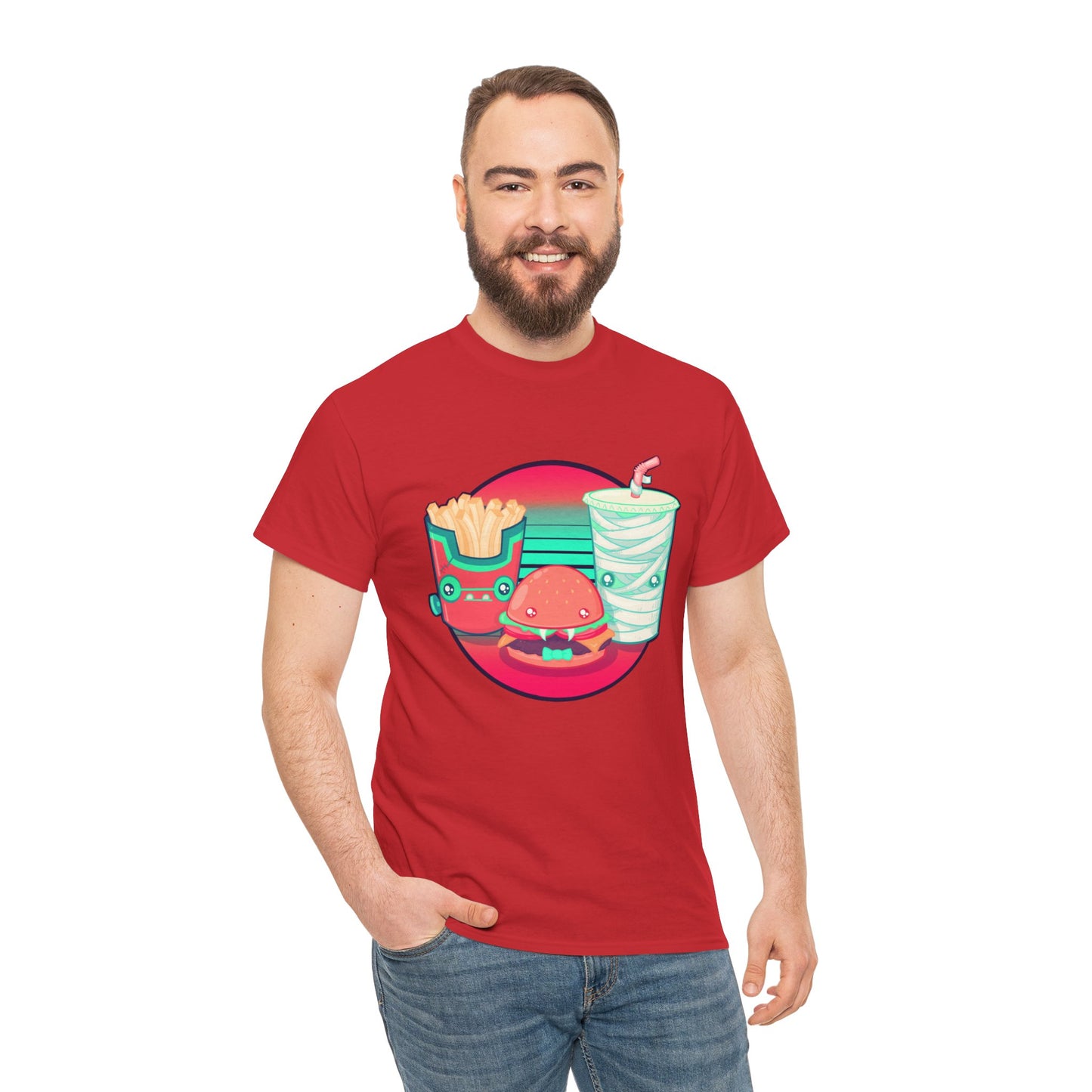 Spooky Fast Food Unisex Heavy Cotton Tee