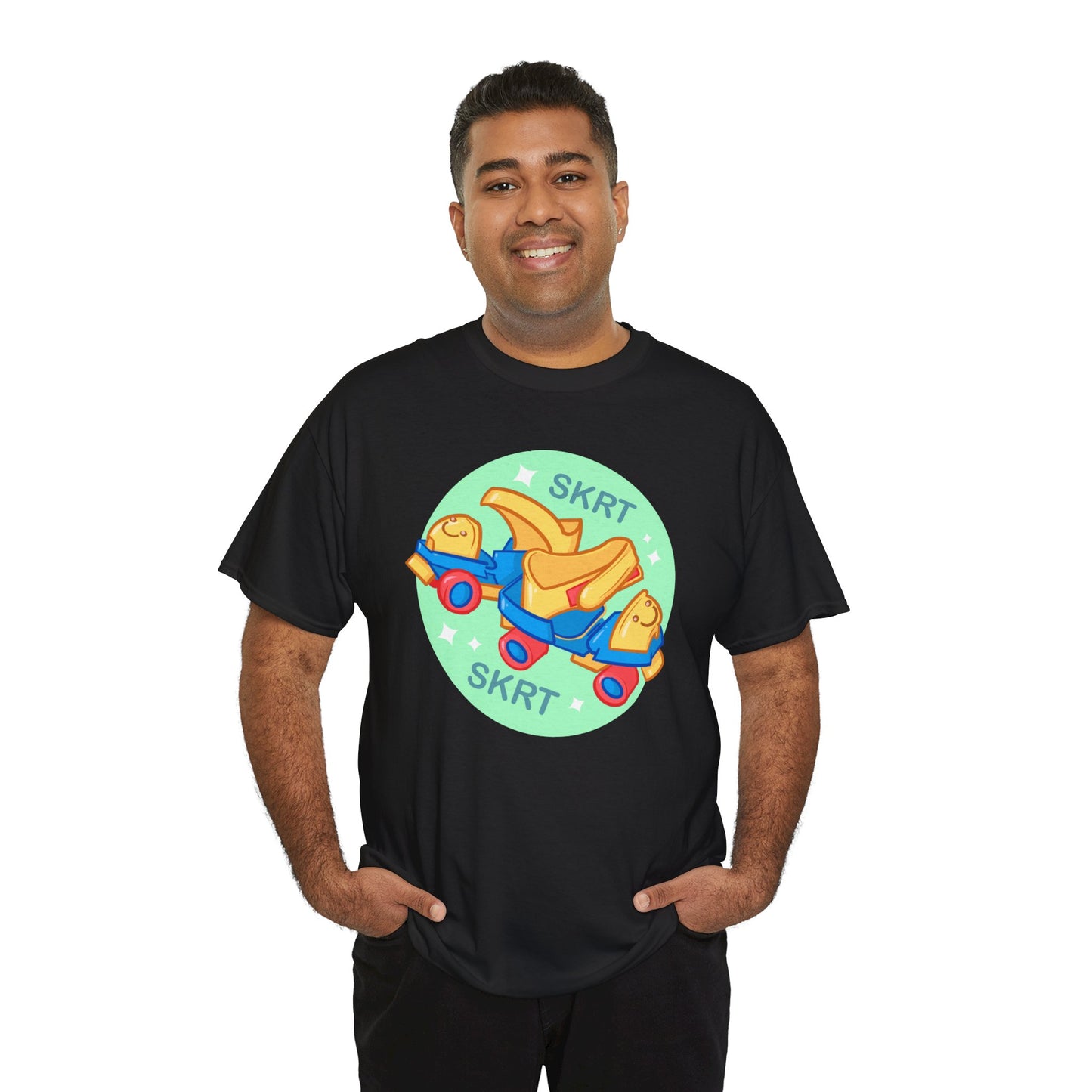 Roller Skates Unisex Heavy Cotton Tee