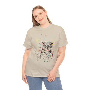 Owl Watercolor Unisex Heavy Cotton Tee