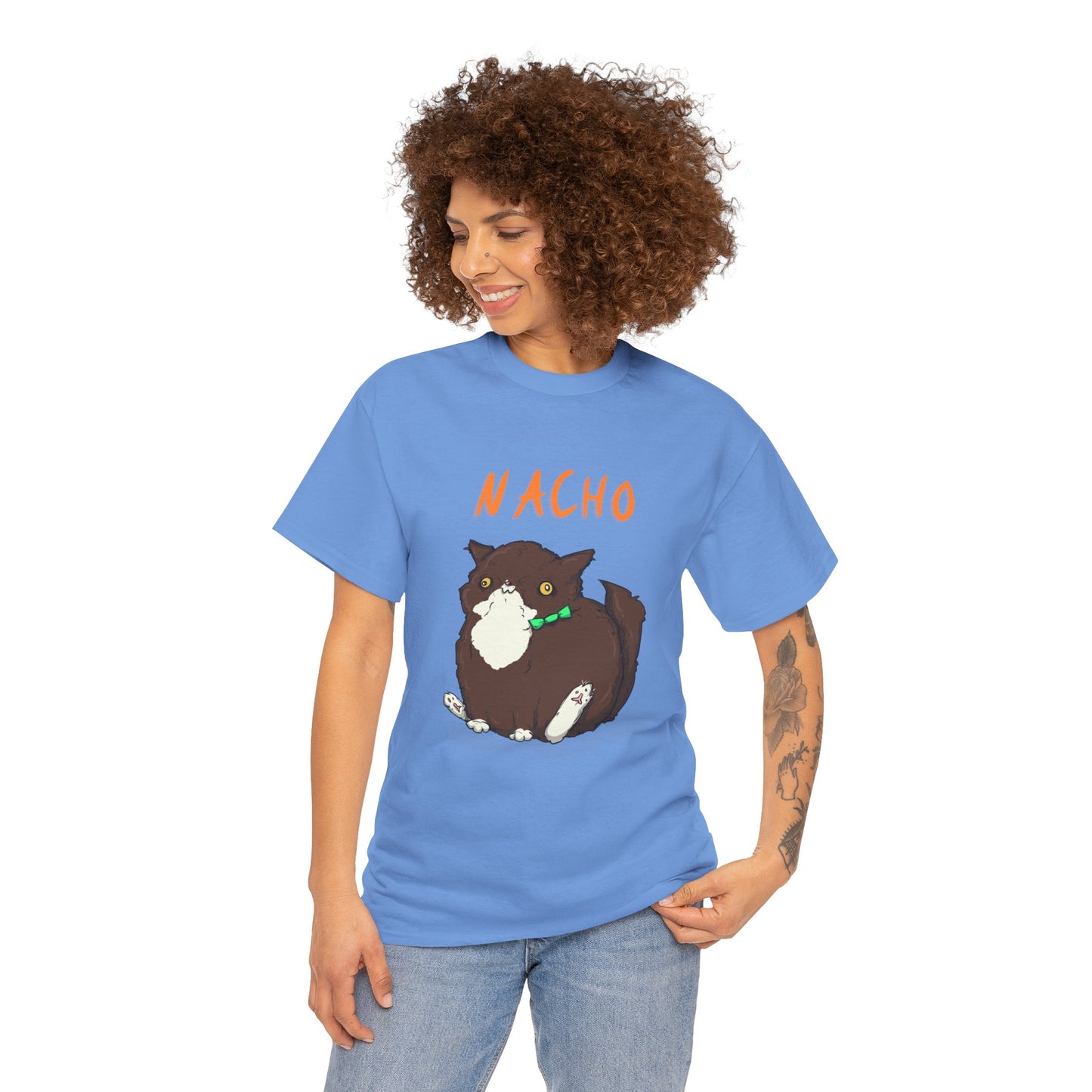 Nacho The Cat Unisex Heavy Cotton Tee
