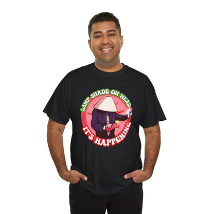 Lampshade On Head Unisex Heavy Cotton Tee