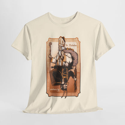 As Above So Below St Nick x Krampus Unisex Heavy Cotton Tee