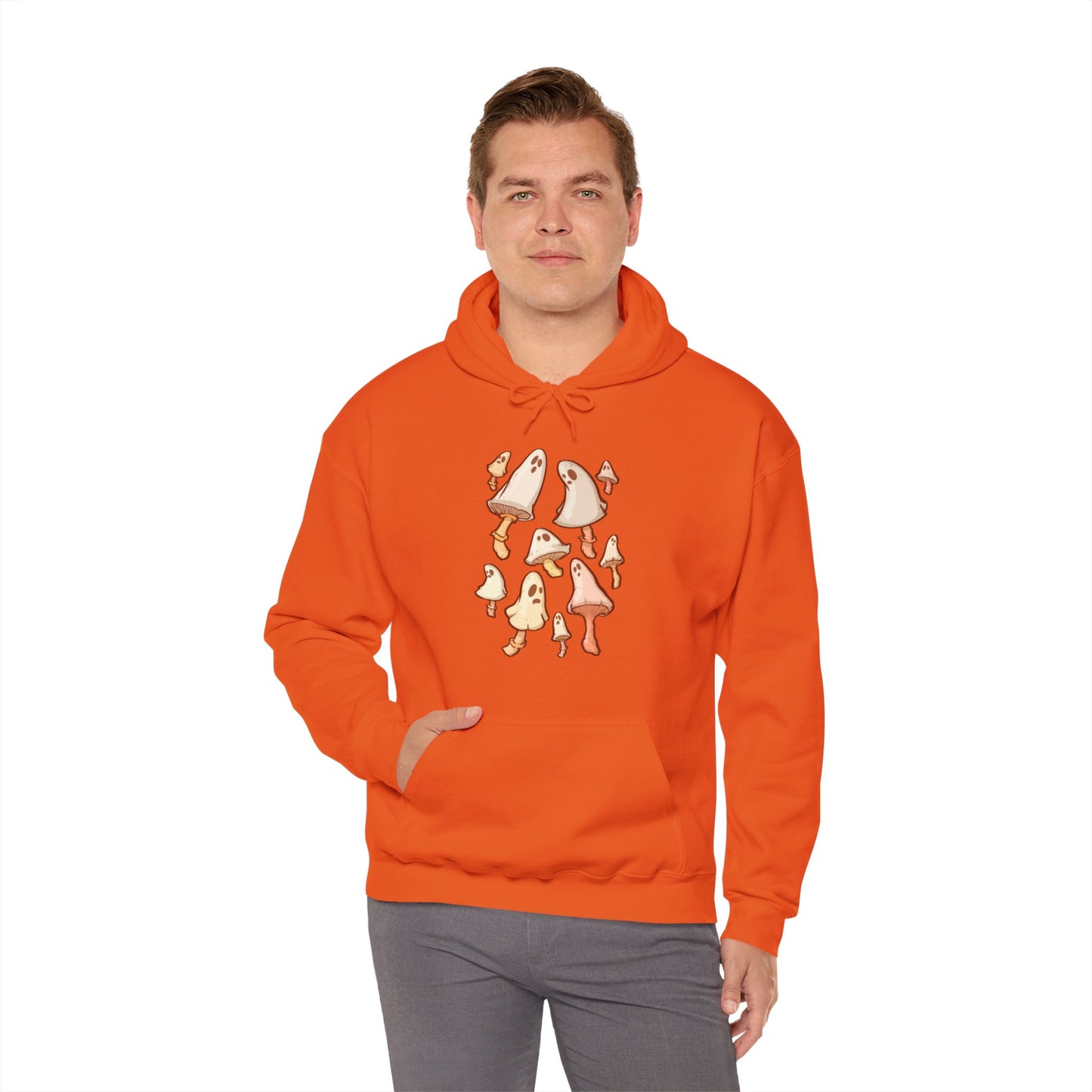 Spooky Mushrooms Unisex Heavy Blend Hooded Sweatshirt