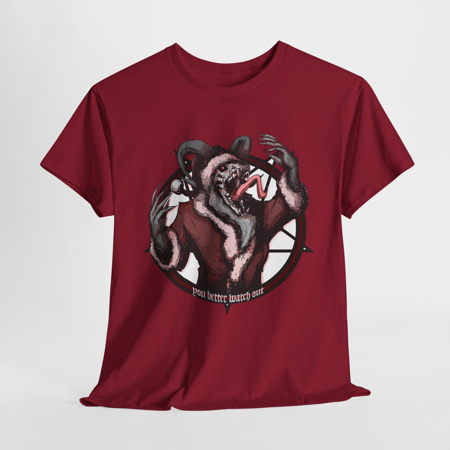 You Better Watch Out Unisex Heavy Cotton Tee