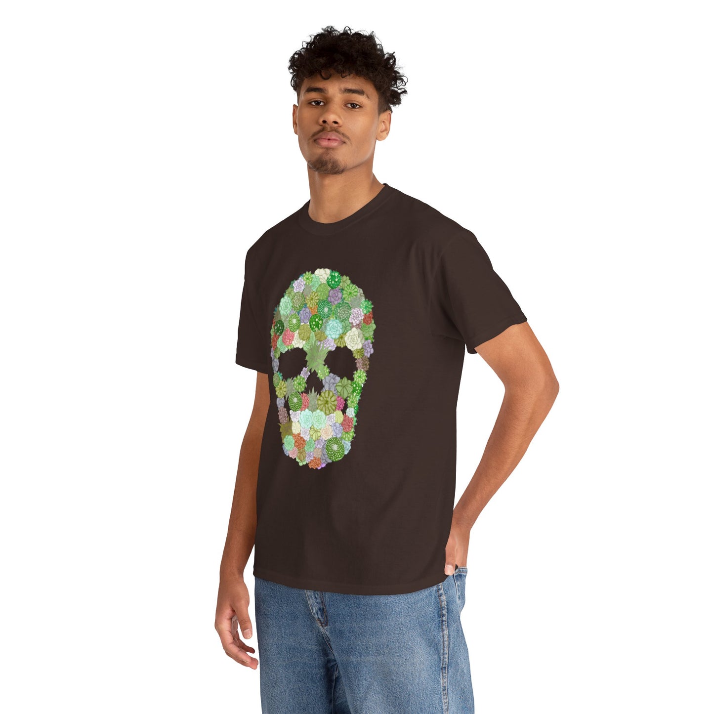Succulent Skull Unisex Heavy Cotton Tee