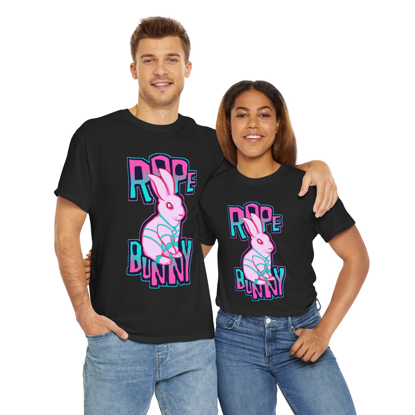 Rope Bunny Unisex Heavy Cotton Tee