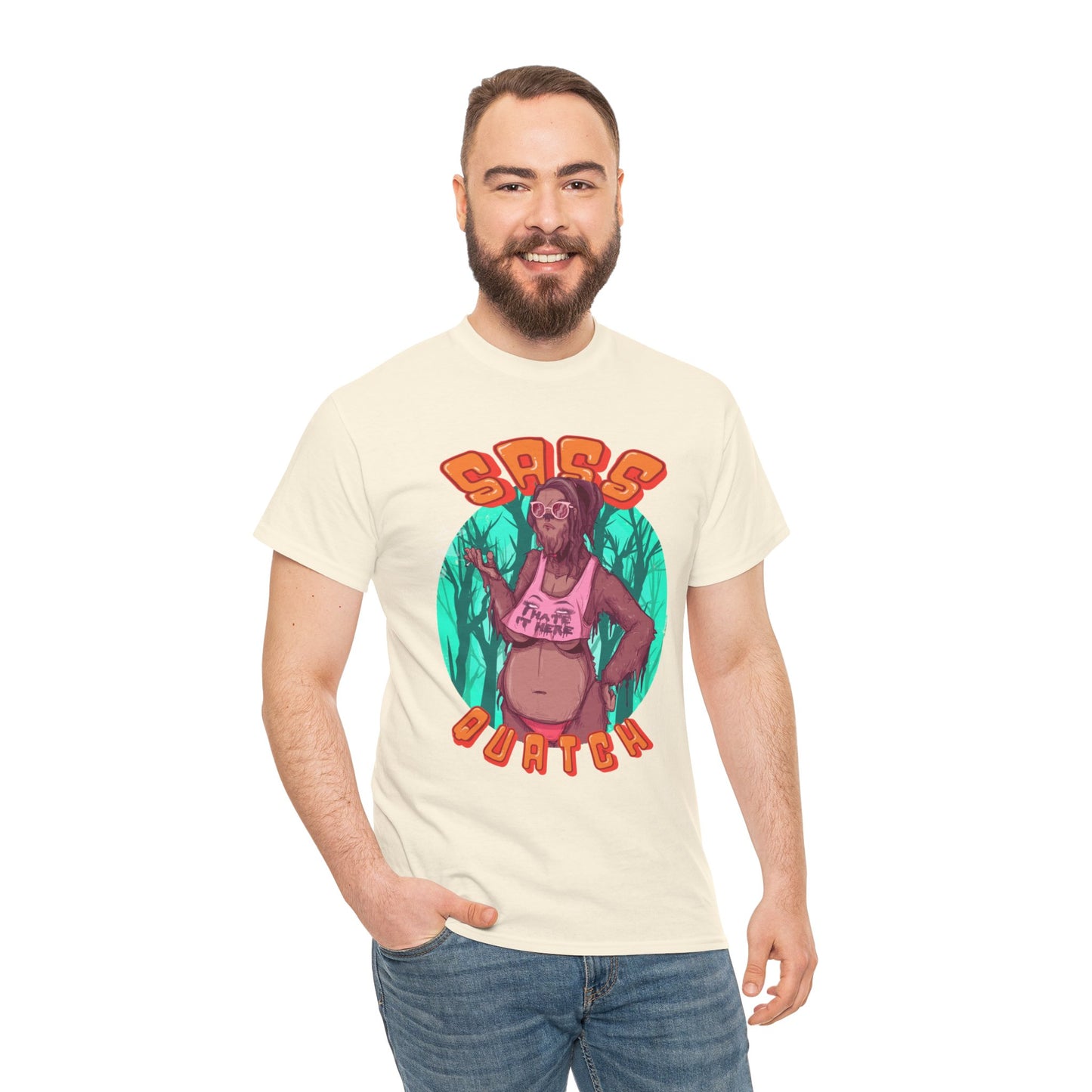 Sass Quatch Unisex Heavy Cotton Tee