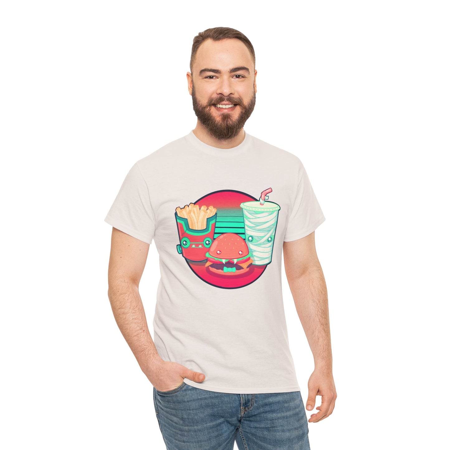 Spooky Fast Food Unisex Heavy Cotton Tee
