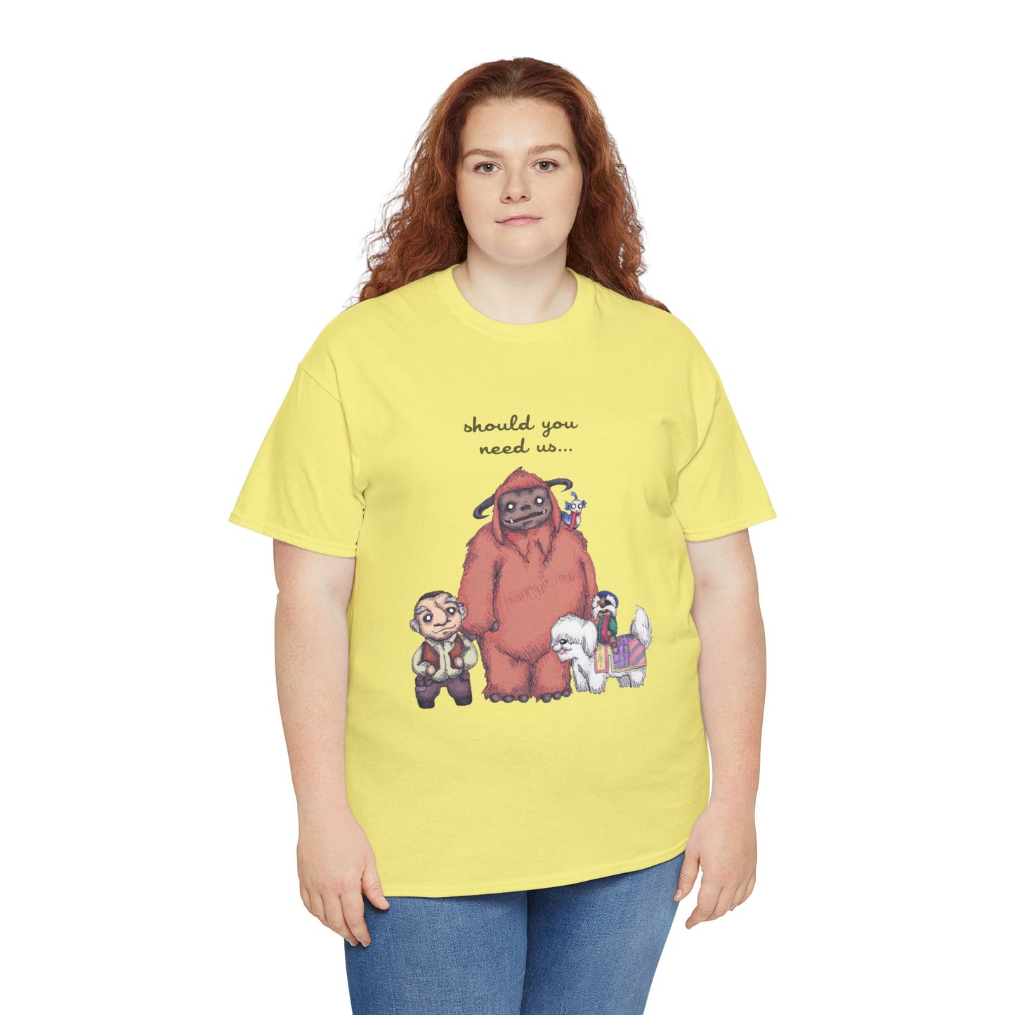 Should You Need Us Unisex Heavy Cotton Tee