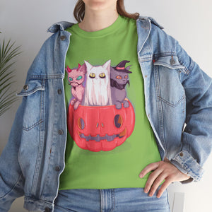 Meow-lloween Unisex Heavy Cotton Tee