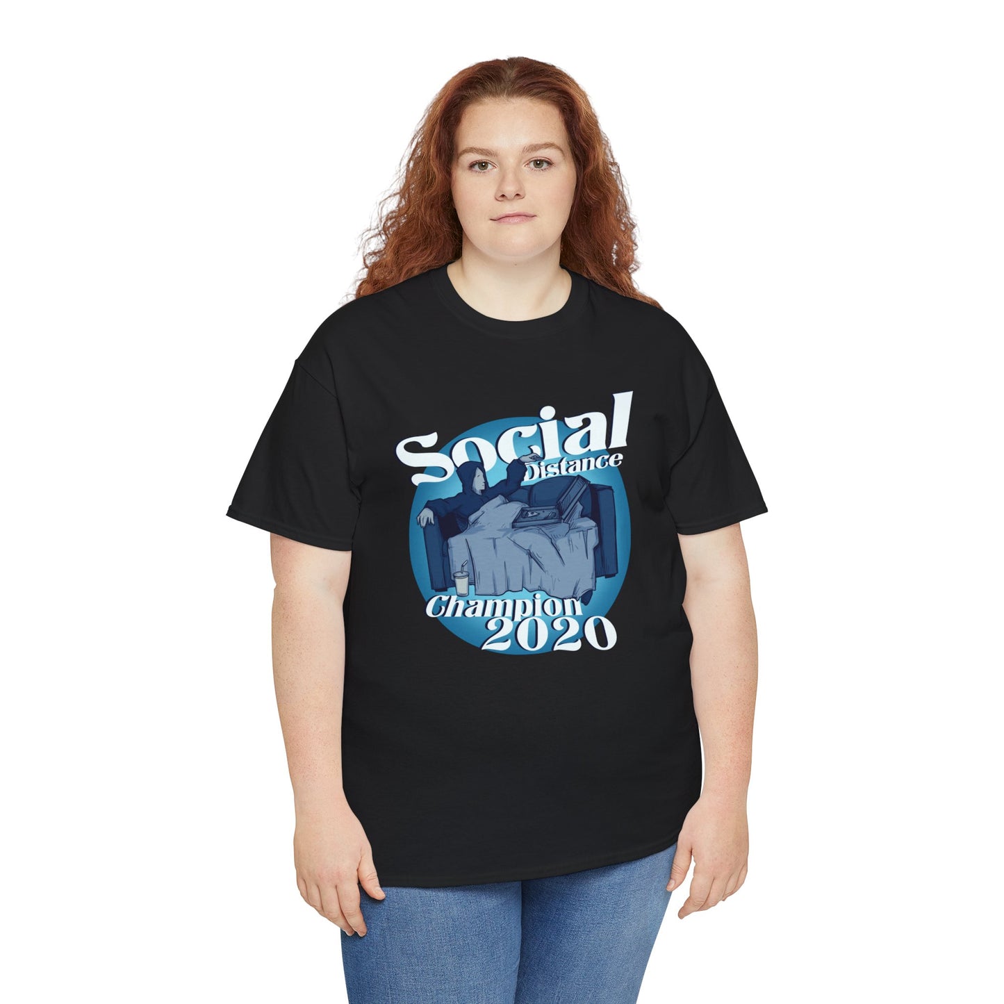 Social Distance Champion Unisex Heavy Cotton Tee