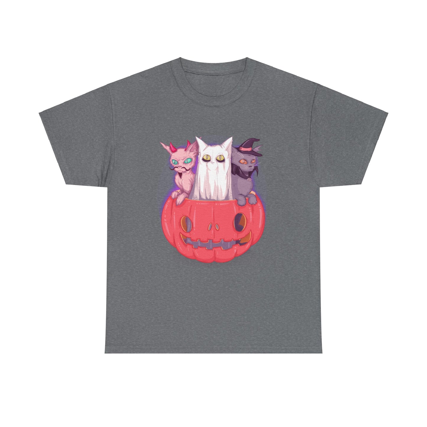 Meow-lloween Unisex Heavy Cotton Tee