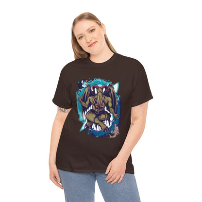 Baphomet Cthulhu Unisex Heavy Cotton Tee