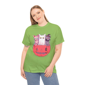 Meow-lloween Unisex Heavy Cotton Tee