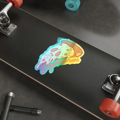 Depressoroni Holographic Die-cut Stickers