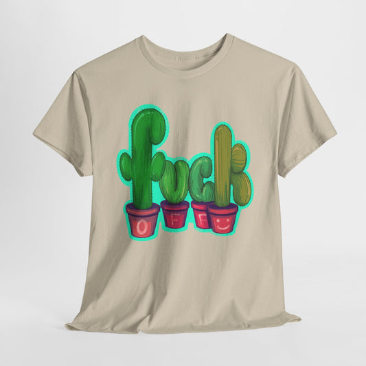Rude Succulents Unisex Heavy Cotton Tee