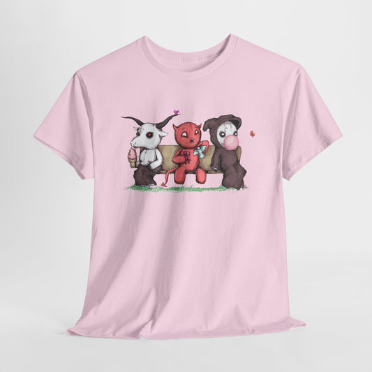 Evil Day Off Unisex Heavy Cotton Tee