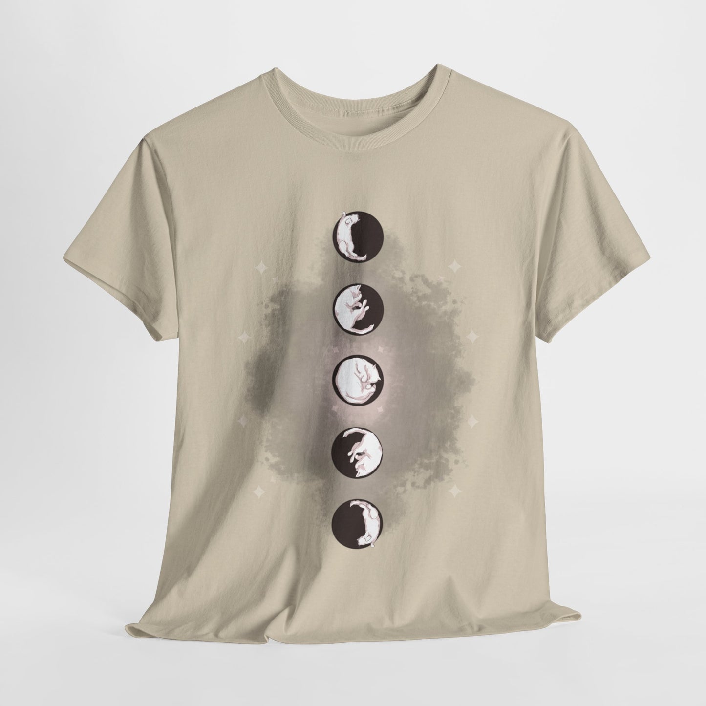 Cat Phases Unisex Heavy Cotton Tee