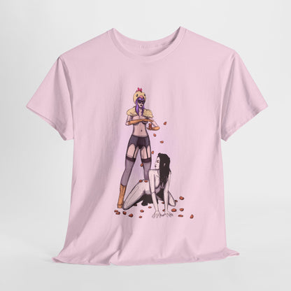 Chicken Nugget Rain Unisex Heavy Cotton Tee