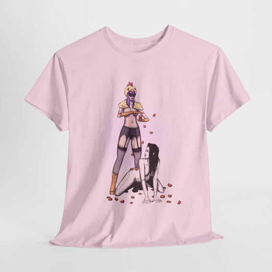 Chicken Nugget Rain Unisex Heavy Cotton Tee