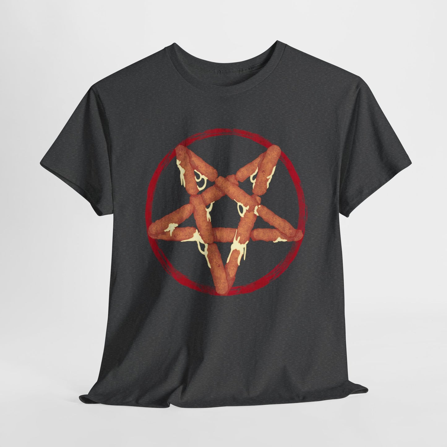 Mozzarella Stick Pentagram Unisex Heavy Cotton Tee