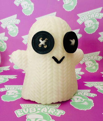 Knit Glow Ghost 3D Printed Figure