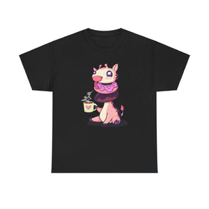 Giraffe Donuts Unisex Heavy Cotton Tee