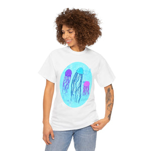 Jellyfish Varieties Unisex Heavy Cotton Tee