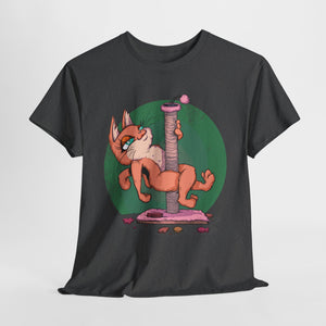 Scratching Pole Unisex Heavy Cotton Tee