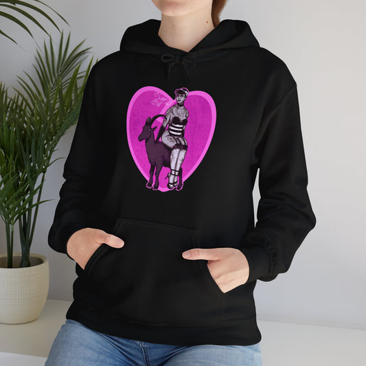 Goth Pinup Unisex Heavy Blend Hooded Sweatshirt