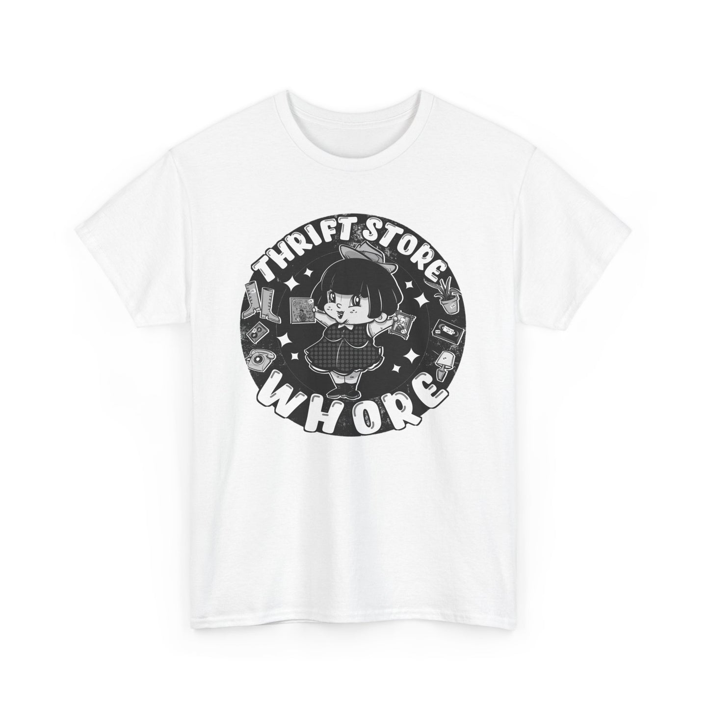 Thrift Store Whore Unisex Heavy Cotton Tee