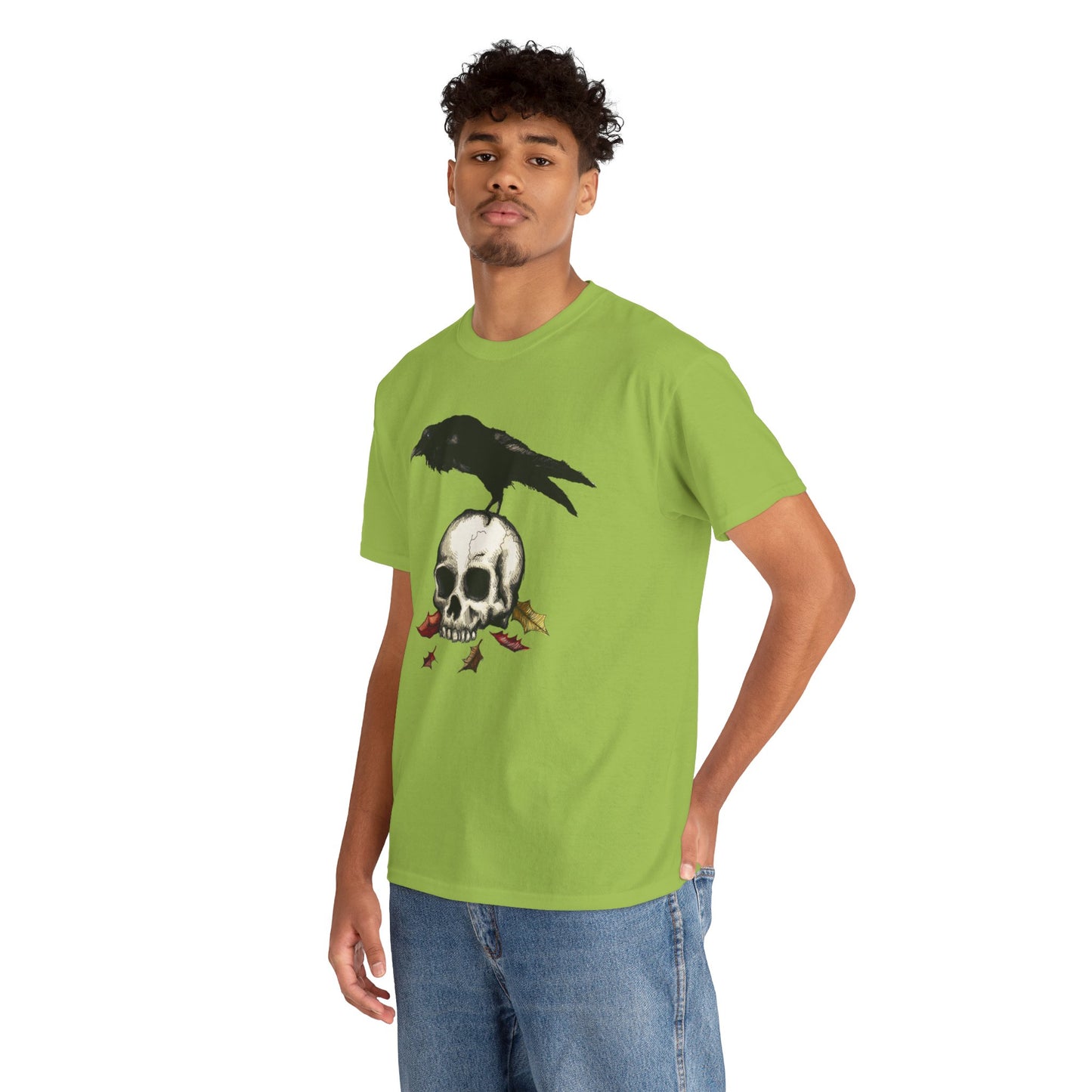 Crow Skull Unisex Heavy Cotton Tee