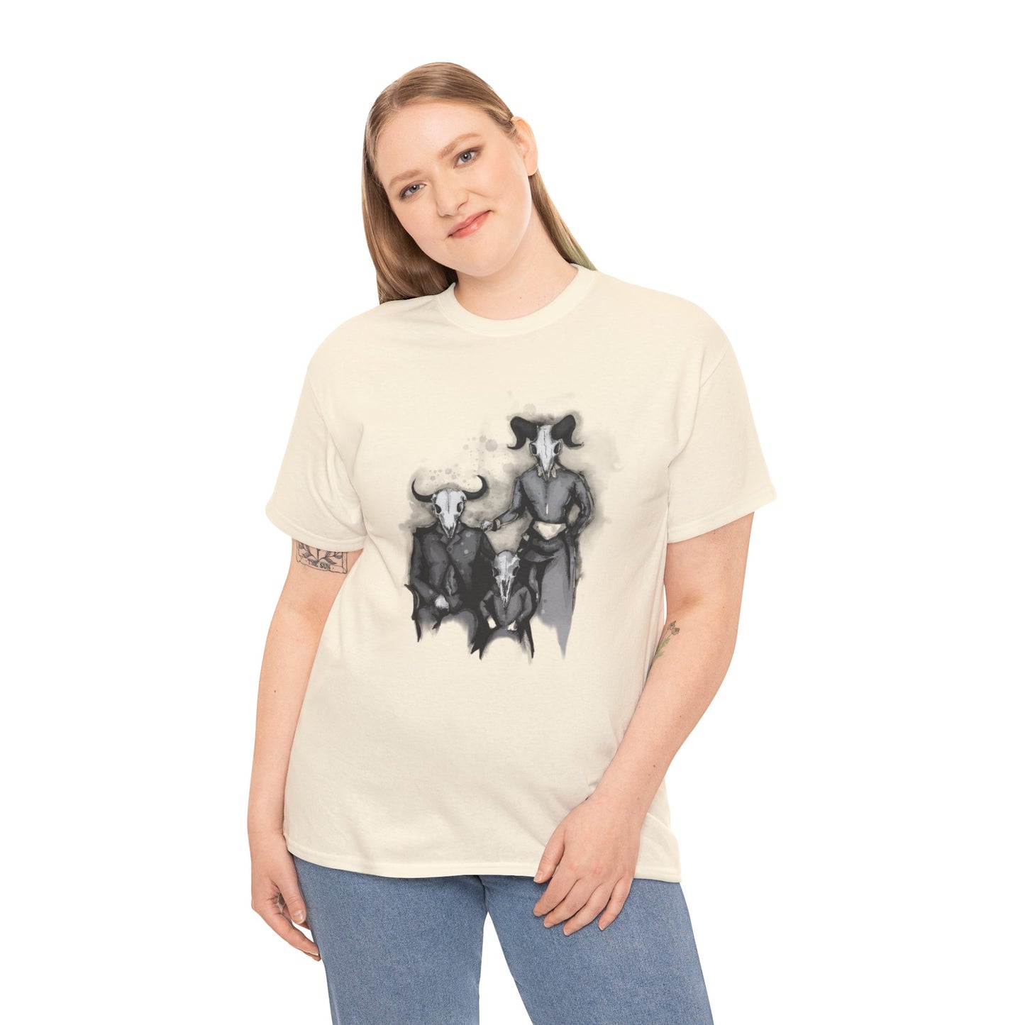 Family Portrait Unisex Heavy Cotton Tee