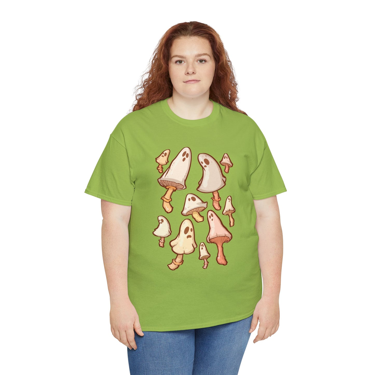 Spooky Mushrooms Unisex Heavy Cotton Tee