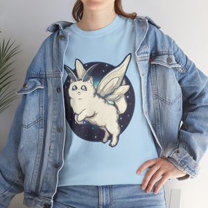 Moth Kitty Unisex Heavy Cotton Tee