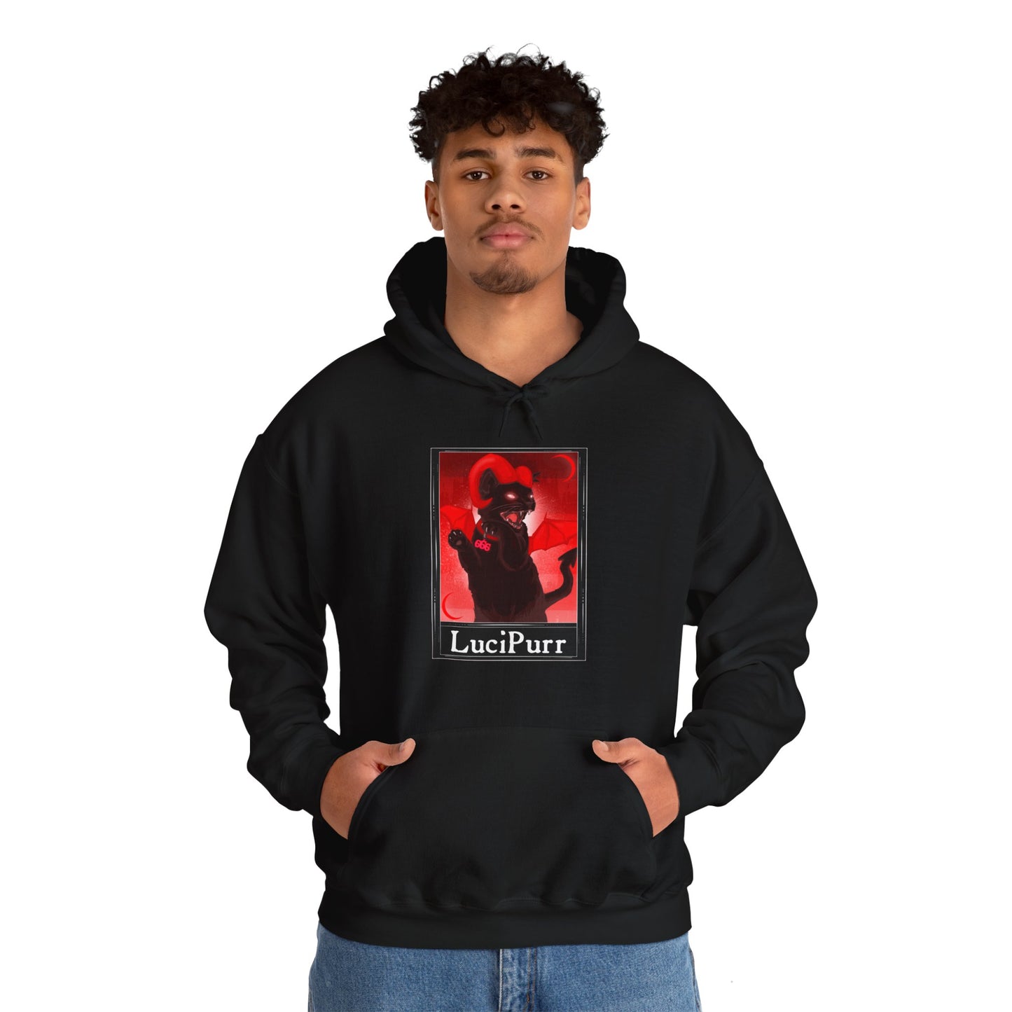 LuciPurr Tarot Unisex Heavy Blend Hooded Sweatshirt