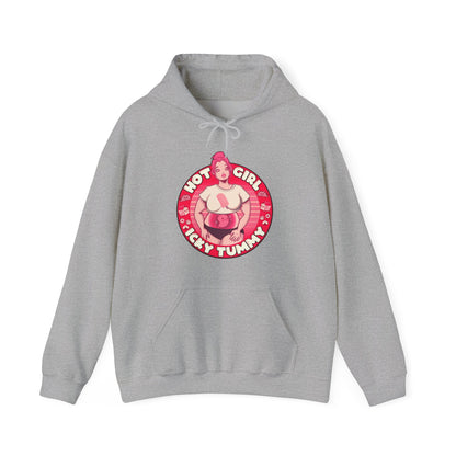 Hot Girl Icky Tummy Unisex Heavy Blend Hooded Sweatshirt