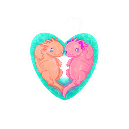 Axolotl of Love Kiss-Cut Vinyl Decal