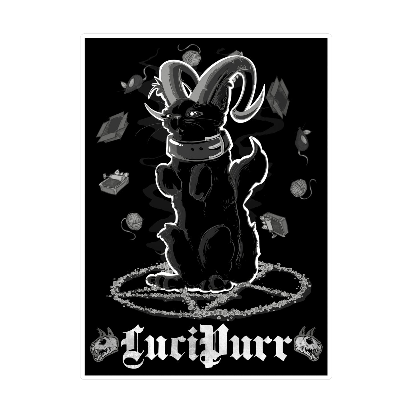LuciPurr Kiss-Cut Vinyl Decal