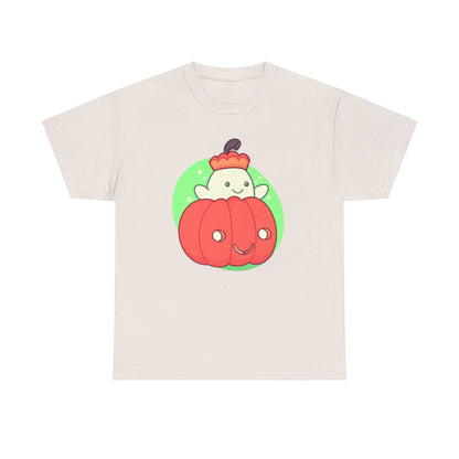 Pumpkin Ghost Unisex Heavy Cotton Tee