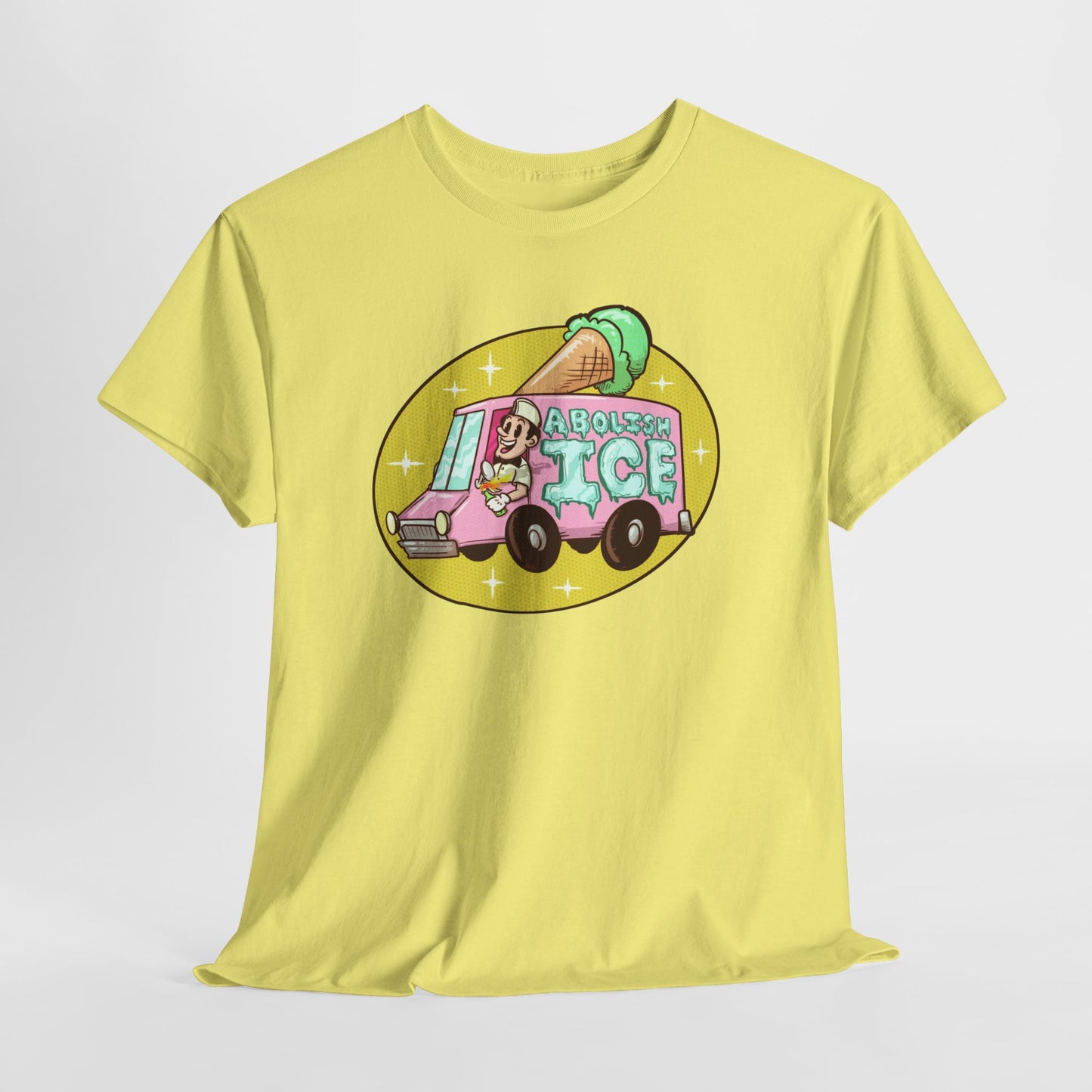 Ice Cream Truck Unisex Heavy Cotton Tee