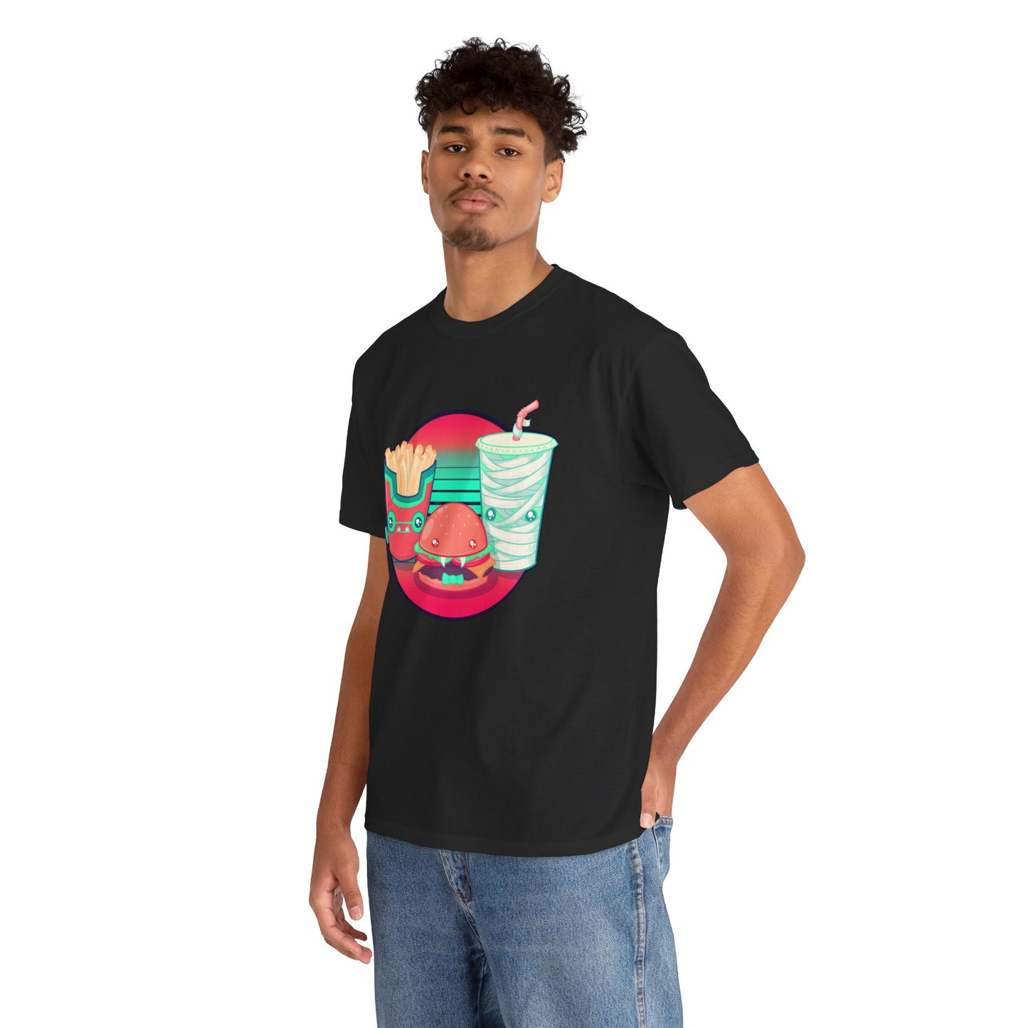 Spooky Fast Food Unisex Heavy Cotton Tee