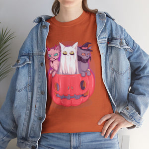 Meow-lloween Unisex Heavy Cotton Tee