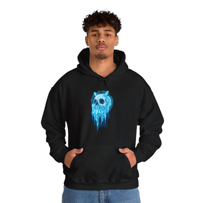 Elemental Skull Ice Unisex Heavy Blend Hooded Sweatshirt